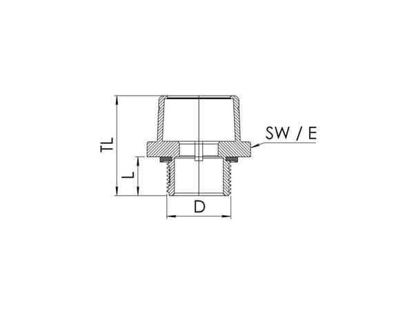 Wiska CKM 32 V0 LG 10108665 Kabelforskruning M32 Polyamid Gråhvid (RAL 7035) 1 stk