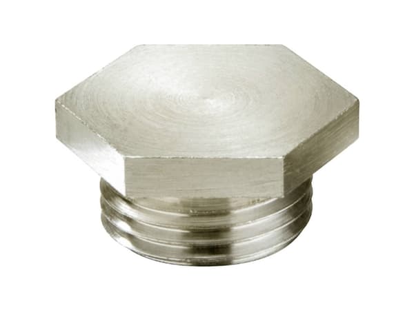 Wiska 10016685 VSM 20 Ni Blindprop slagfast M20 Metal Natur 1 stk