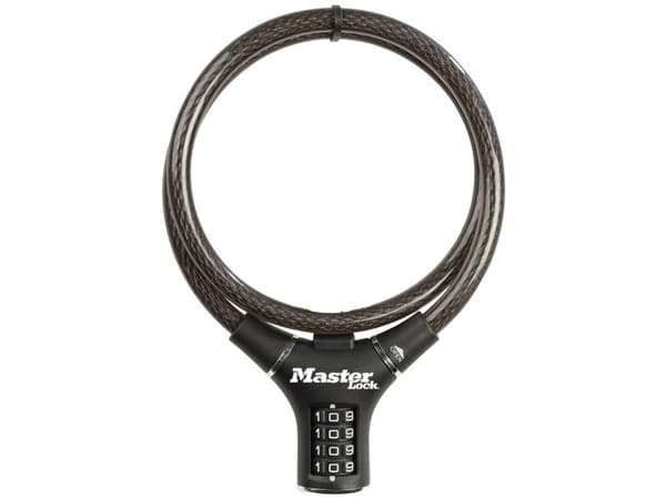 MASTER LOCK 8229EURDPRO, 0,9 m, Kode, Stål, Sort