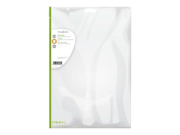 Nedis - Jatkojohto verkkovirralle - CEE 7/7 (uros) - CEE 7/7 (naaras) - 250 V - 16 A - 5 m - pyöreä - musta - musta