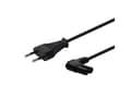 Miniatyrbilde 4 av 5: SAVIO CL-144 - Strømkabel - 2-pols (hann) til power IEC 60320 C7 vinklet - 250 V - 2.5 A - 3 m - svart