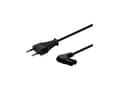 Miniatyrbilde 5 av 5: SAVIO CL-144 - Strømkabel - 2-pols (hann) til power IEC 60320 C7 vinklet - 250 V - 2.5 A - 3 m - svart