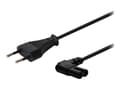 Miniatyrbilde 1 av 5: SAVIO CL-144 - Strømkabel - 2-pols (hann) til power IEC 60320 C7 vinklet - 250 V - 2.5 A - 3 m - svart