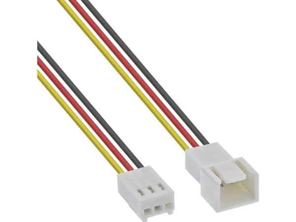 InLine 3 pin Molex, 0,3 m, Uros, Naaras, Monivärinen