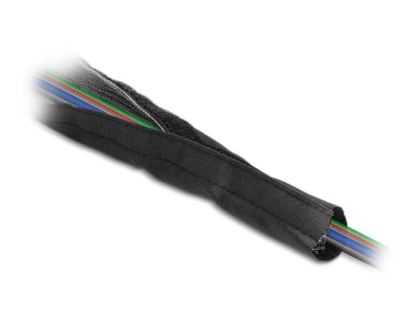 Delock - Flätad ärm - 1 m - svart