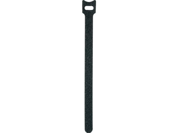 Toolcraft KL12X280SC, Hook & loop cable tie, Velcro mappe, Sort, 28 cm, 12 mm, 16 stykker