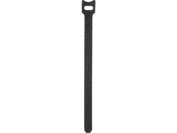 Toolcraft KL12X280SC, Hook & loop cable tie, Velcro mappe, Sort, 28 cm, 12 mm, 16 stykker