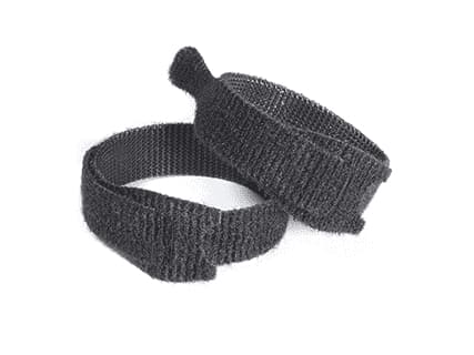 Velcro VEL-EC60388, Koukullinen ja lenkillinen nippuside, Velcro, Musta, 200 mm, 12 mm, 6 kpl