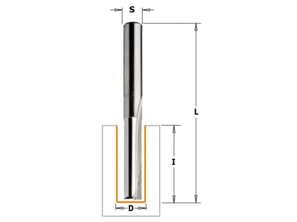CMT Straight cutter carbide long 12 x 95mm (912.621.11)