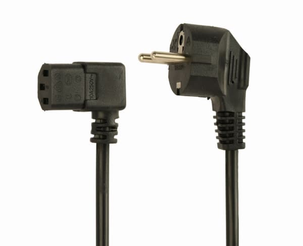 Gembird PC-186A-VDE1B-1.5M, 1,5 m, Strömkontakt typ F, IEC C13, 10 A