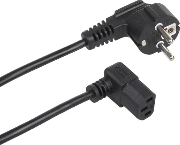 Maclean strömkabel Vinklad strömkabel Maclean MCTV-854 3 stift 3m EU-kontakt