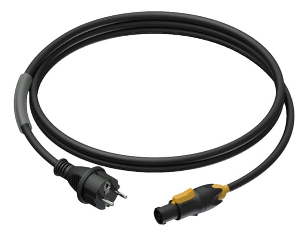 Kabel zasilający Procab Procab PRP433/3 Power cable - schuko male - powerCON TRUE1 female - 3 x 1.5 mm² 3 meter