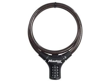 MASTER LOCK 8229EURDPRO, 0,9 m, Kode, Stål, Sort
