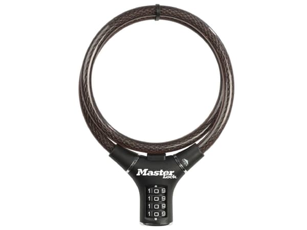 MASTER LOCK 8229EURDPRO, 0,9 m, Kode, Stål, Sort