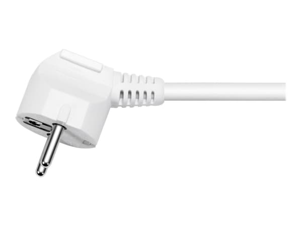 DELTACO GT-0301 - Effektband - 3500 Watt - ingång: power CEE 7/7 - utgångskontakter: 3 (3 x CEE 7/4) - 3 m sladd - vit