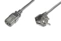 Miniatyrbilde 2 av 5: ASSMANN - Strømkabel - power IEC 60320 C13 til power CEE 7/7 (hann) - AC 250 V - 2.5 m - formstøpt - svart