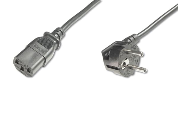 ASSMANN - Strømkabel - power IEC 60320 C13 til power CEE 7/7 (hann) - AC 250 V - 2.5 m - formstøpt - svart