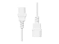 Miniatyrbilde 4 av 5: ProXtend - Strømforlengelseskabel - power IEC 60320 C13 til IEC 60320 C14 - 250 V - 10 A - 50 cm - hvit