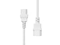 Miniatyrbilde 5 av 5: ProXtend - Strømforlengelseskabel - power IEC 60320 C13 til IEC 60320 C14 - 250 V - 10 A - 50 cm - hvit