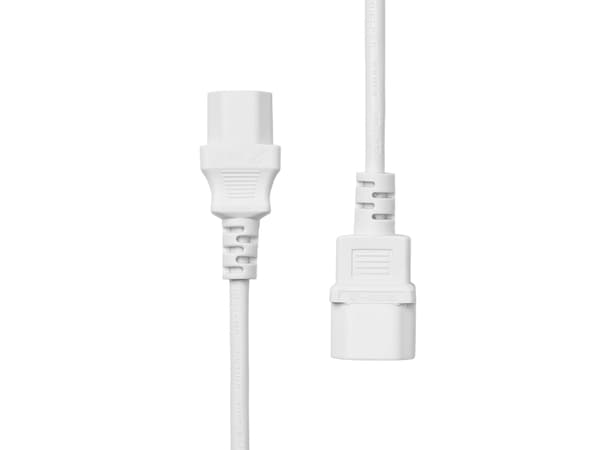 ProXtend - Strømforlengelseskabel - power IEC 60320 C13 til IEC 60320 C14 - 250 V - 10 A - 50 cm - hvit