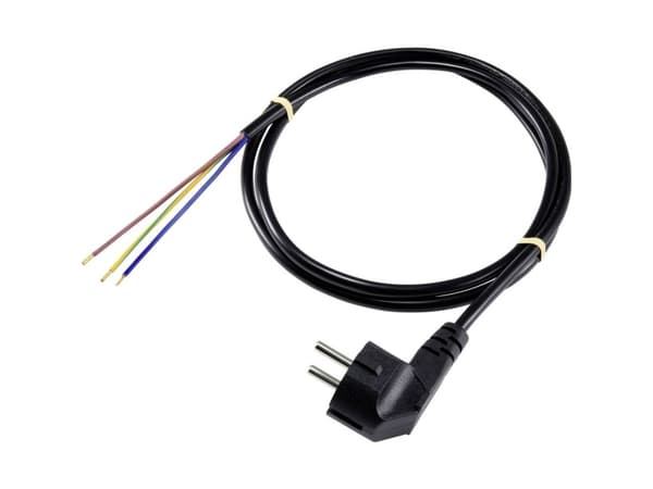 SY-5043470 IEC-tilkoblingskabel svart 2,00 m (SY-5043470)