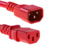 Miniatyrbilde 3 av 4: MicroConnect - Strømforlengelseskabel - IEC 60320 C14 til power IEC 60320 C13 - 10 A - 3 m - rød