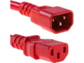 Miniatyrbilde 4 av 4: MicroConnect - Strømforlengelseskabel - IEC 60320 C14 til power IEC 60320 C13 - 10 A - 3 m - rød