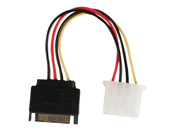 Nedis - Strømadapter - SATA-strøm (hann) til 4-pin intern strøm (hunn) - 15 cm - rund - forskjellige