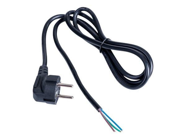 Akyga AK-OT-01C - Johdinsarja - CEE 7/7 (P) til uisoleret ledning - 250 V - 10 A - 1,5 m - lajitelma