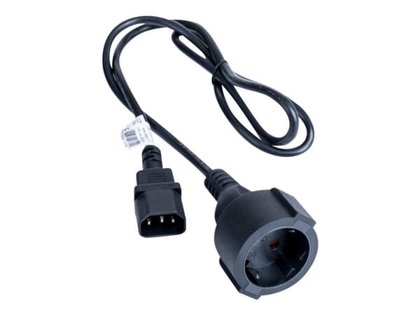 Akyga AK-PC-13A - Strömkabel - power CEE 7/3 till ström IEC 60320 C14 10A - 250 V - 10 A - 1 m - svart