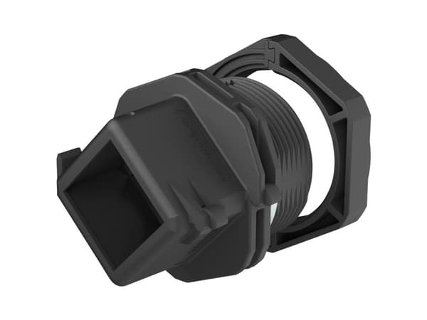 CONTA-CLIP KDS-KV M20 BK 28610.4 Kabelforskruning med kontramøtrik, med fortætning, med trækaflastning M20 Polyamid 6.6 Sort 1 stk