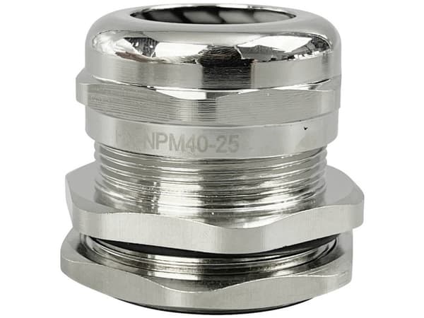 TRU COMPONENTS TC-10302852 Kabelforskruning M40 Messing (forniklet) Metal 1 stk