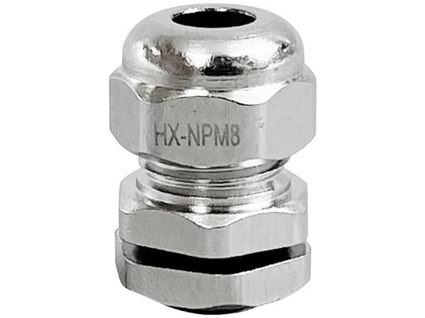 TRU COMPONENTS TC-10302816 Kaapeliläpivienti M8 messinki messinki 1 kpl