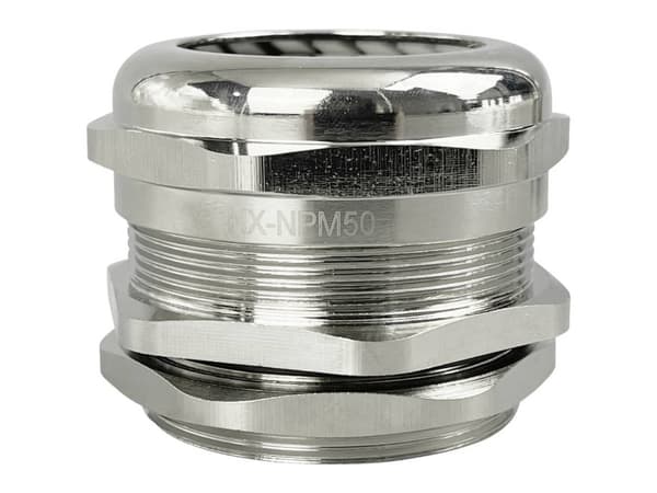 TRU COMPONENTS TC-10302856 Kabelforskruning M50 Messing (forniklet) Metal 1 stk