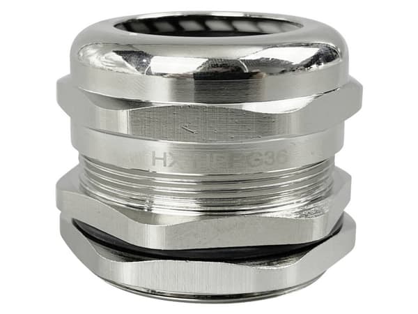 TRU COMPONENTS TC-10305396 Kabelforskruning PG36 Messing (forniklet) Metal 1 stk