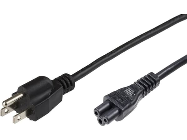Microconnect PE110805, 0,5 m, Virtapistoke tyyppi B, C5 liitin, SVT, 125 V, 15 A