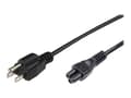Pikkukuva 1 / 4: Microconnect PE110805, 0,5 m, Virtapistoke tyyppi B, C5 liitin, SVT, 125 V, 15 A