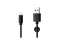 Pikkukuva 4 / 4: Kiinteä data- ja latauskaapeli, USB-A -&gt; Lightning (MFI), 20 W, 1 m pitkä, musta
