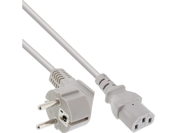 InLine 16655G, 5 m, Virtapistoke tyyppi E, C13 liitin