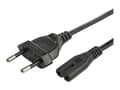 Pikkukuva 1 / 5: StarTech.com 752E-2M-POWER-LEAD, 2 m, CEE7/16, C7 liitin, H03VVH2-F, 250 V, 2.5 A