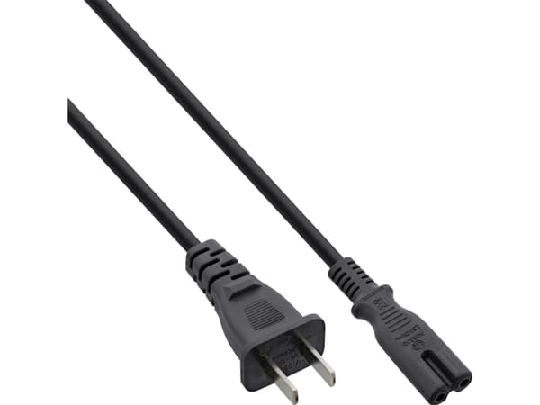 InLine 16654T, 1,8 m, NEMA 1-15P, C7-kontakt, 250 V