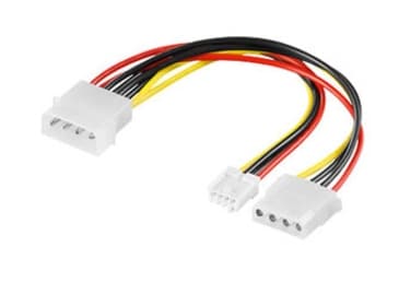 shiverpeaks Molex 4-pin/Molex 4-pin + Mini Spox 4-pin, 0,2 m, Molex (4-pin), Molex (4-pin) + Mini Spox (4-pin), Hankjønn, Hunkjønn, Rett