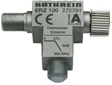Kathrein ERZ 120, Kabelsplitter, 470 - 862 MHz, Sølv, 1 stykker, VOS 11/F, 20/F, 20/FR, 20/RA, 29/RA, 30/F, 40/F, 40/P, 135/P