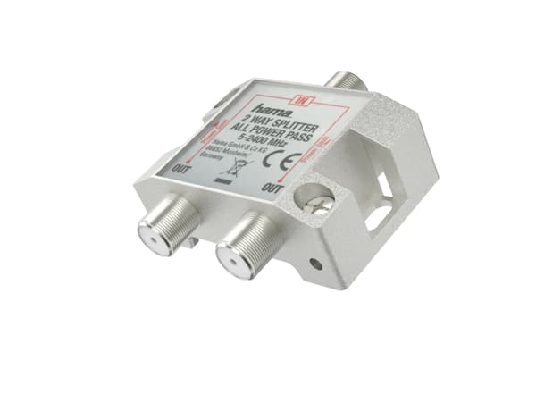 Hama 00205231, Kabelspillter, 5 - 2400 MHz, Sølv, Hunkjønn/Hunkjønn, 20 dB, 1 stykker