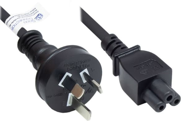 Alcasa P8205-S018, 1,8 m, Strømplugg type I, C5 kopling, H05V2V2-F, 250 V