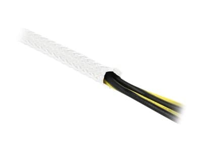 Delock - Flätad ärm - 10 m - vit