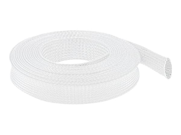 Delock - Flätad ärm - 10 m - vit
