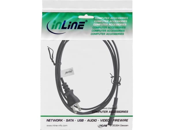 InLine 16654P, 1,8 m, NEMA 1-15P, C7 kopling, VCTFK, 250 V