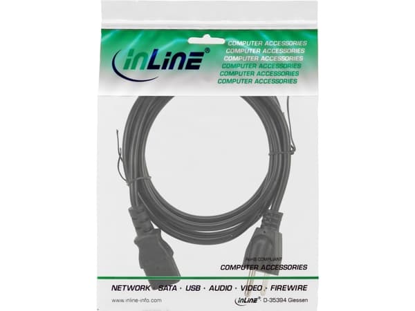InLine 16650U, 0,5 m, C13-kontakt, NEMA 1-15P, 125 V, 10 A