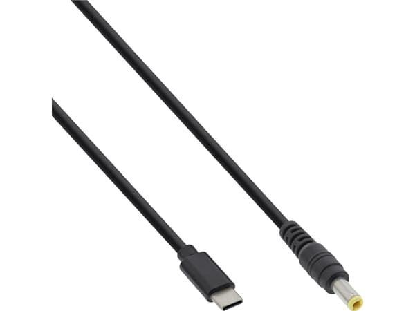 InLine 26676, 2 m, USB-C, EIAJ-02 (4,0 mm, 1,7 mm), 18 - 20 V, 3,25 A
